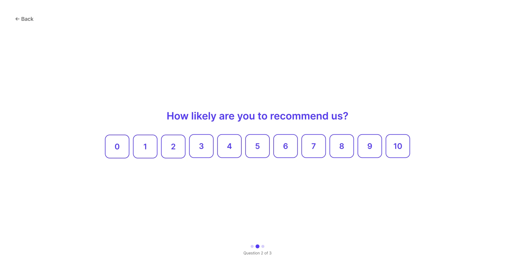Numeric rating question (Nexus Surveys design)